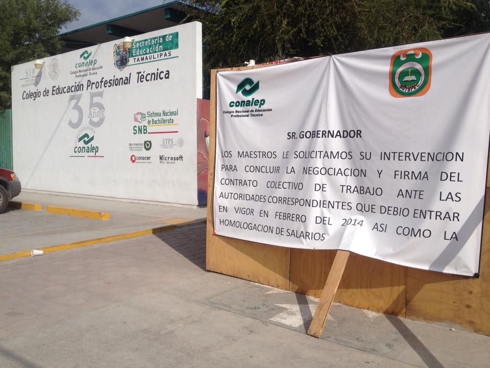 Continúa paro laboral en CONALEP