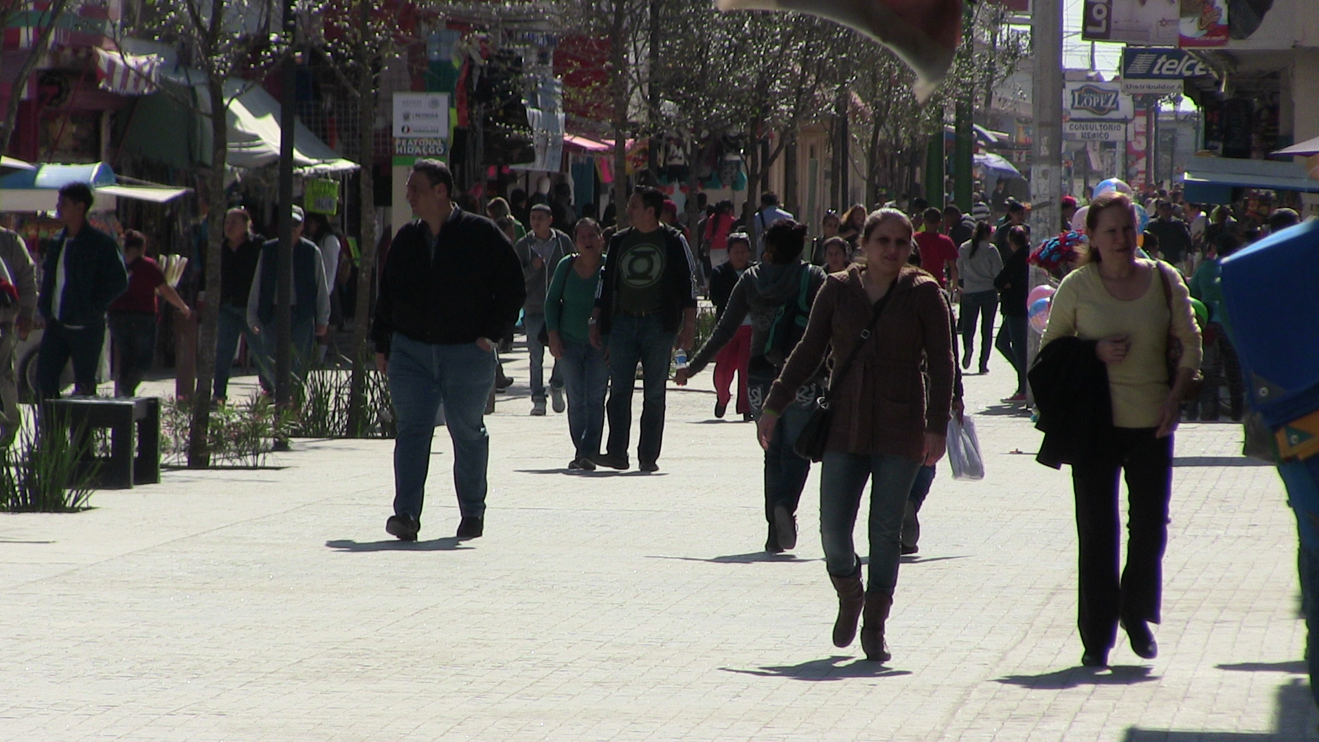 80% de avance en peatonal Hidalgo