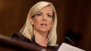 Kirstjen Nielsen testifies to the Senate Homeland Security and Governmental Affairs Committee on her nomination to be secretary of the Department of Homeland Security (DHS) in Washington, U.S., November 8, 2017. REUTERS/Joshua Roberts
