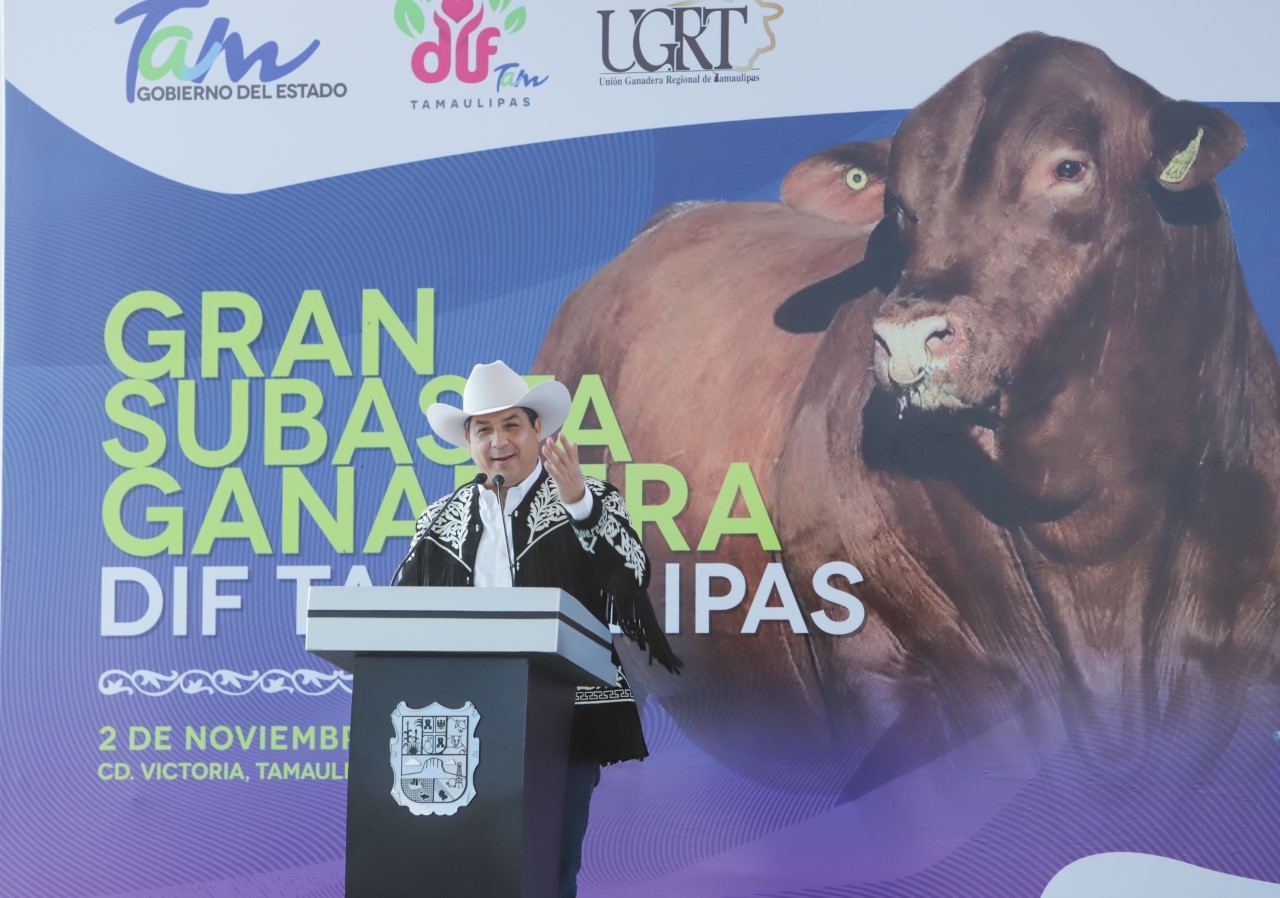 Se realiza subasta ganadera en beneficio de programas sociales de DIF Tamaulipas.