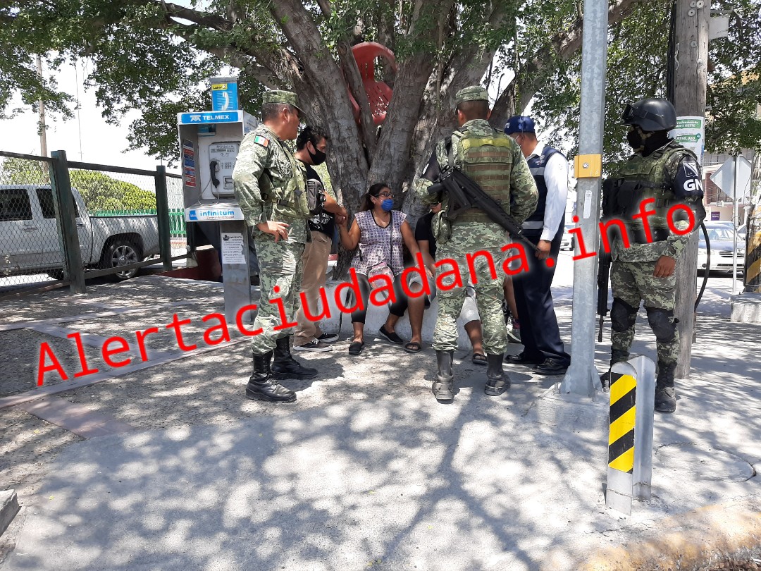 Guardia Nacional provoca choque en bulevar hidalgo de Reynosa