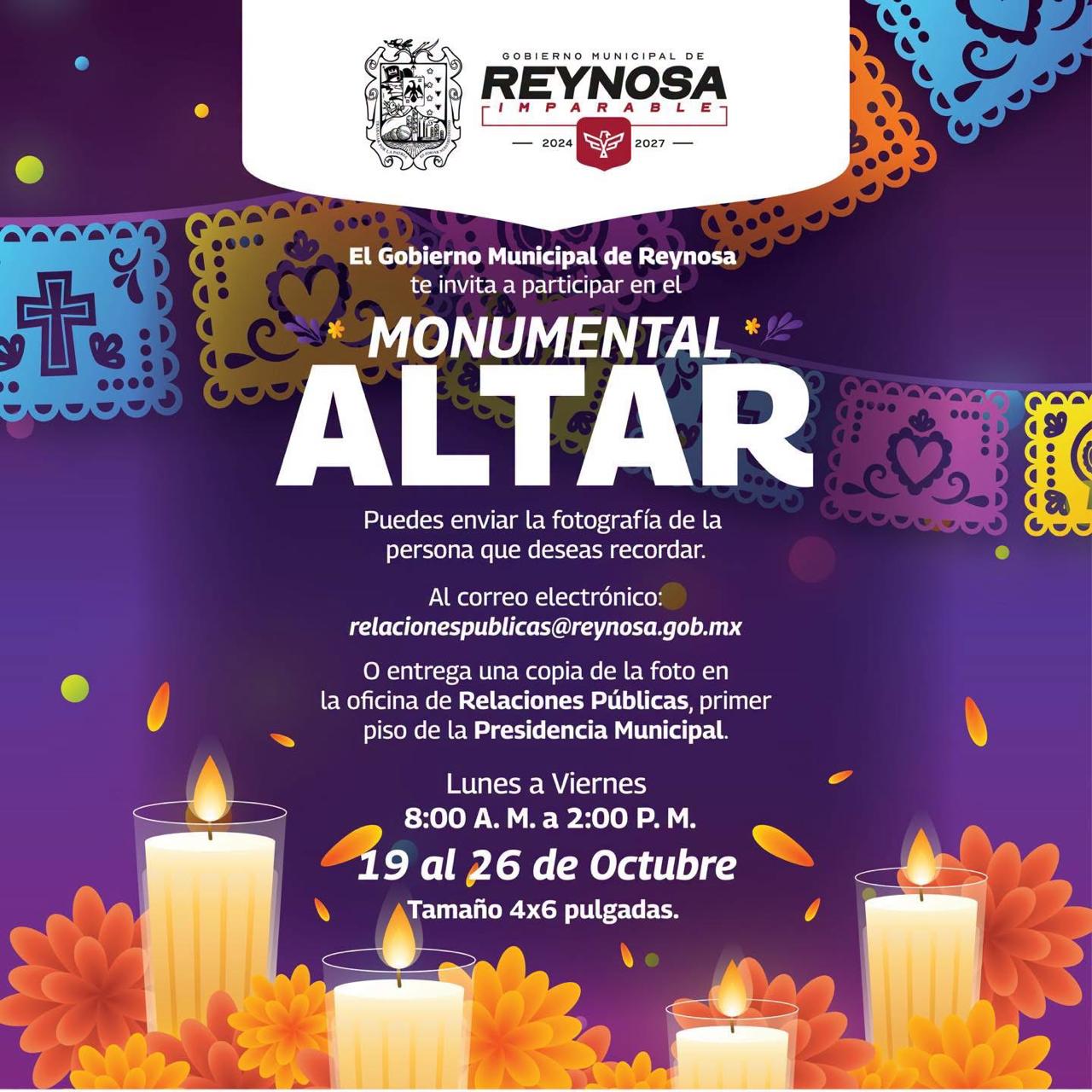 Invita Alcalde Carlos Peña Ortiz a participar en el Monumental Altar